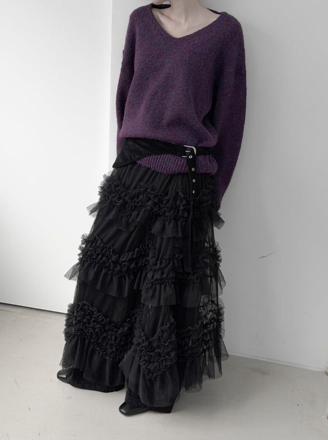 Zen V-neck Bocashi Knit