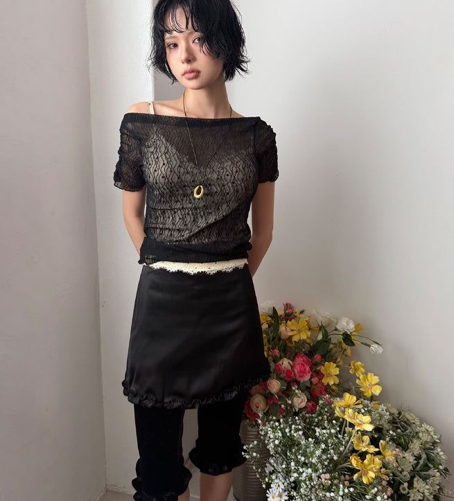 HEART VELVET CAPRI LEGGINGS