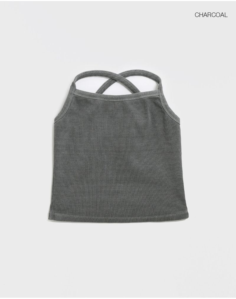 [MADE] T-cell SET - Washed Ribbed Tank Top