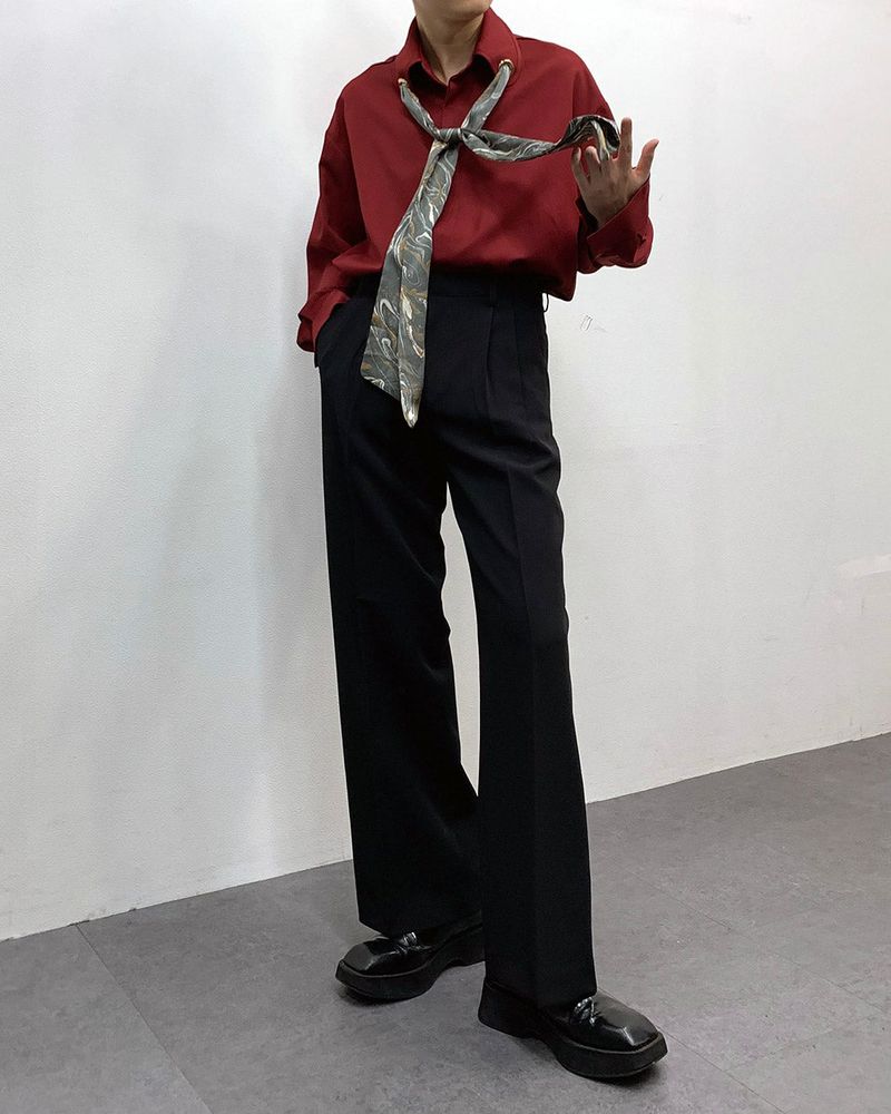 MO Marvel Scarf Eyelet Shirt (3 colors)