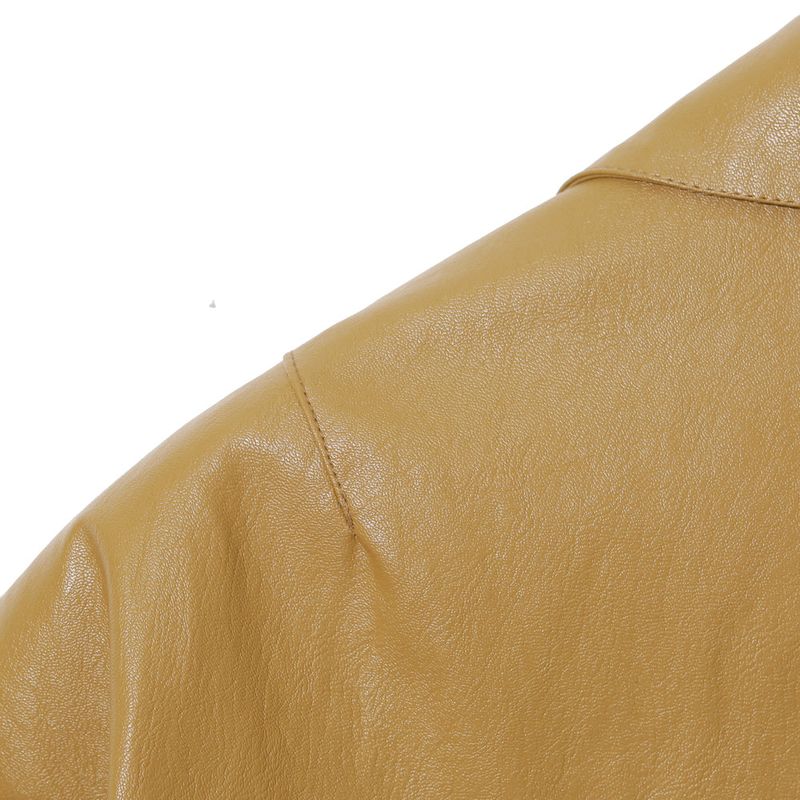 Tom Cropped Leather Jacket (2color)