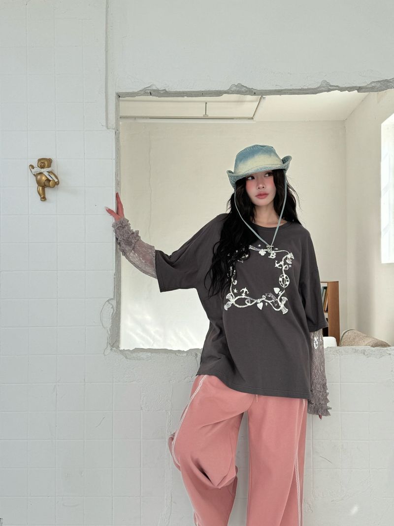 BELLE Lace Layered T-shirt