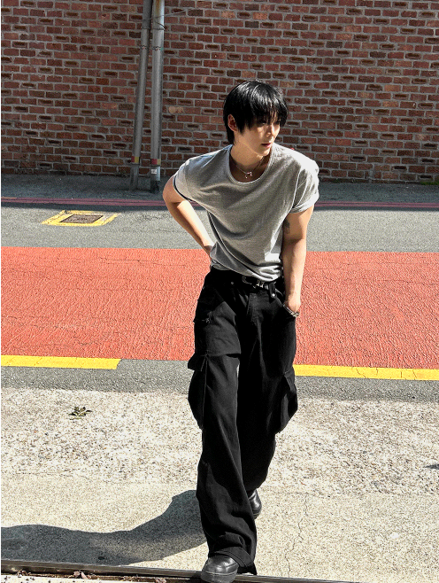 クロップマッスルフィットTシャツ