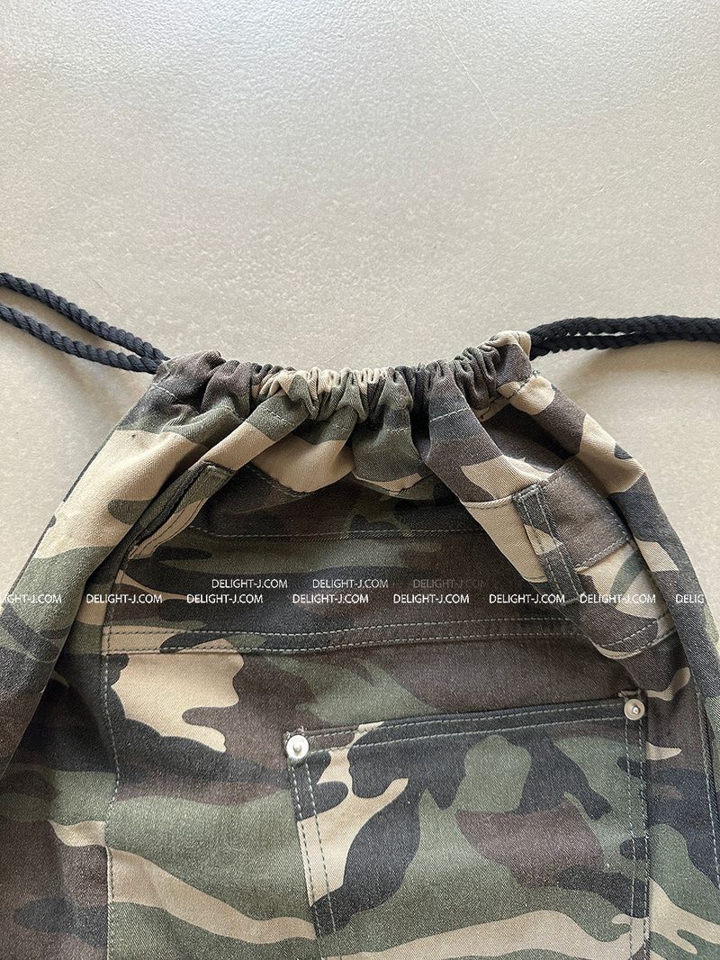 [UNISEX] Camo Military Rope Cargo Backpack