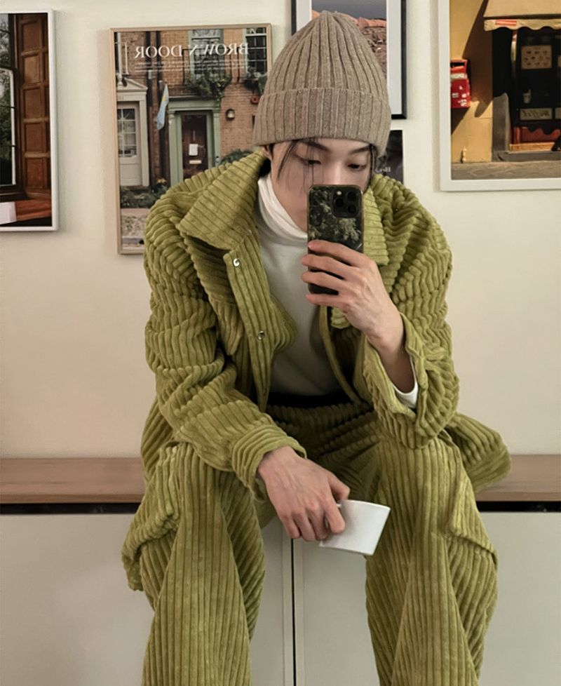 コーデュロイレゴセットアップ (3 color)