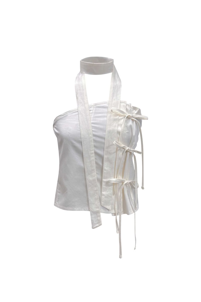 ELFIN SCARF TOP / BEIGE