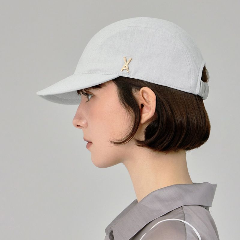 VARZAR(バザール)の「VA Stud Glossy Scrunchie Cap / Gray(Hats)」