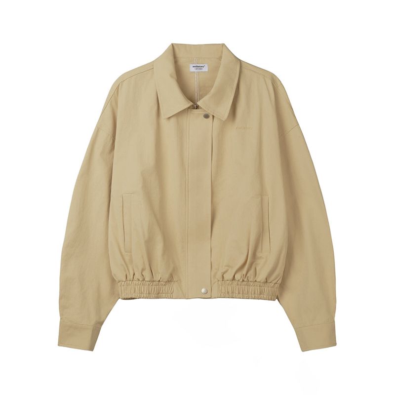 COTTON BLOUSON JACKET (BEIGE)