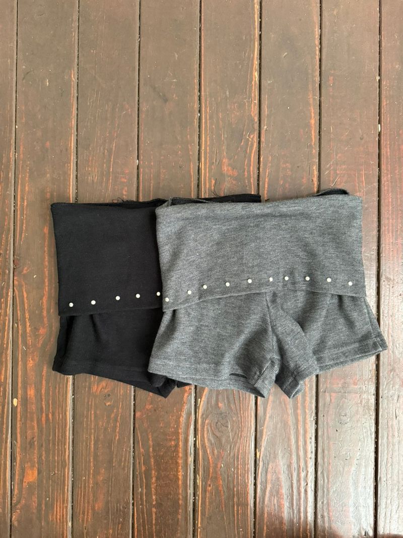 Stud folding shorts