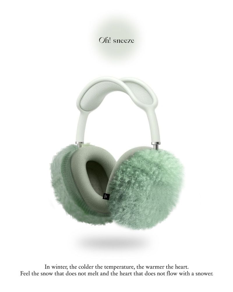 fluffy case_ light green