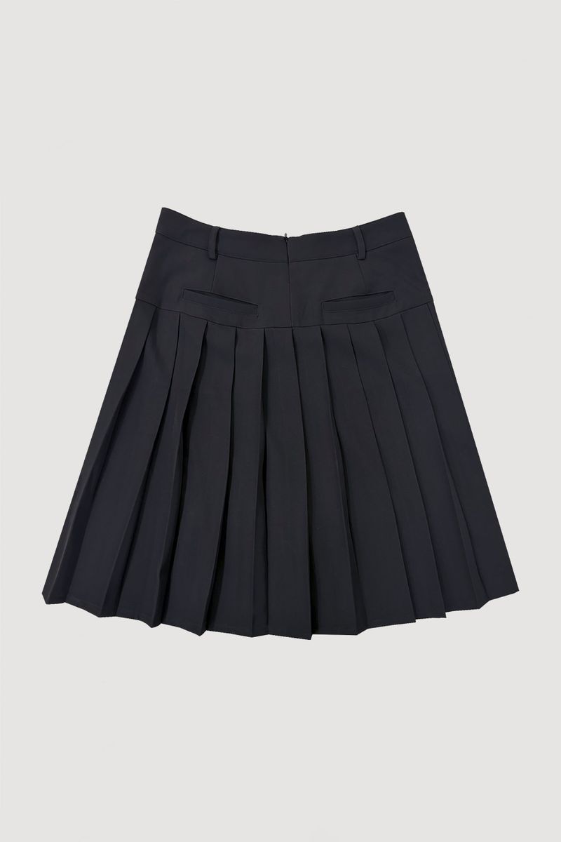 PLEATED MIDI SKIRT