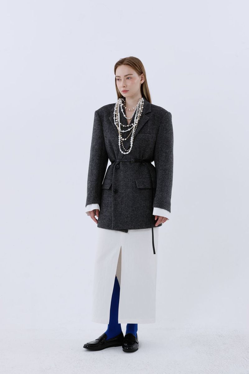 DADDY CONTOUR WOOL JACKET_BLACK