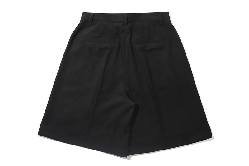 WIDE BERMUDA PANTS_BLACK