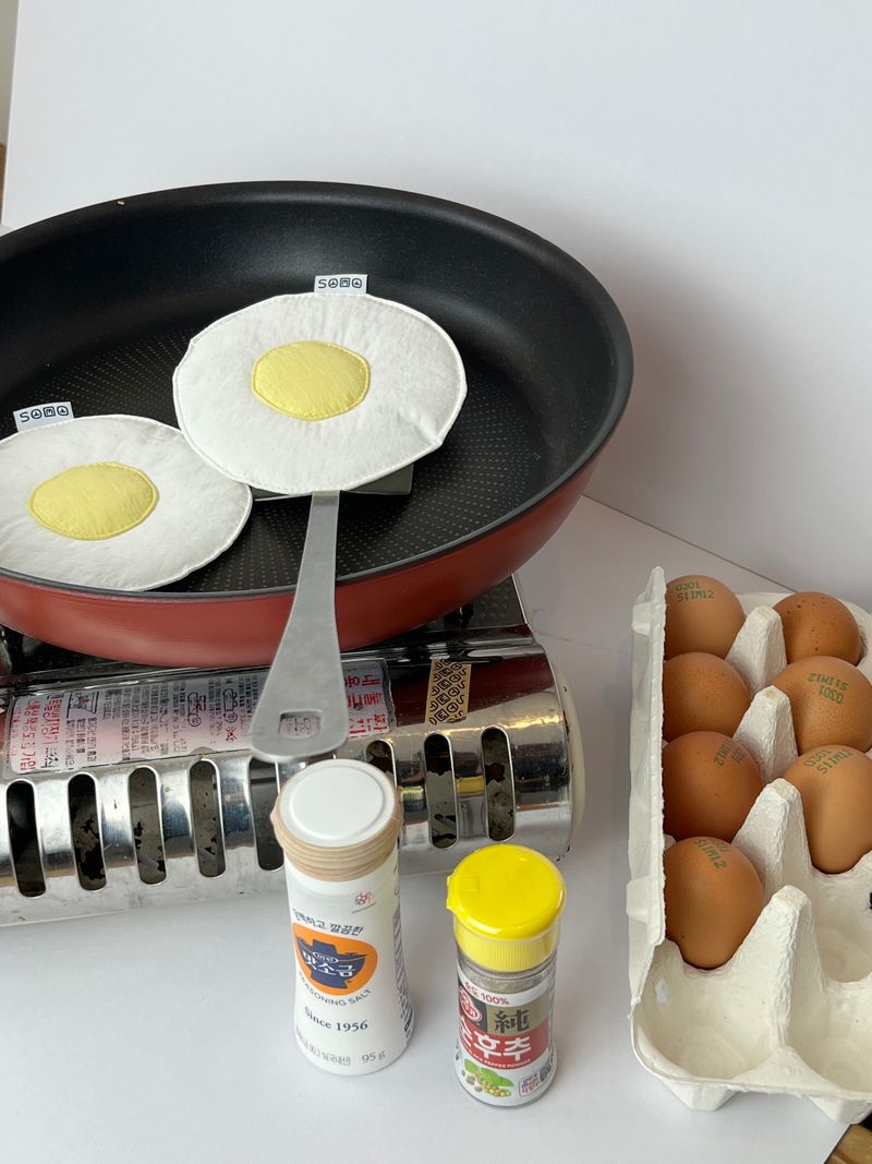 The weight of a fried egg