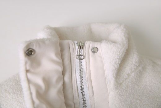 #Snow Boa Short Duffle Jumper (2color)