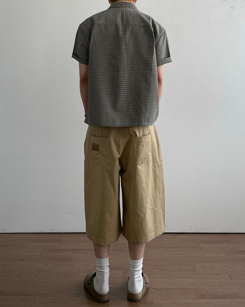 Taut Bermuda Cotton Pants