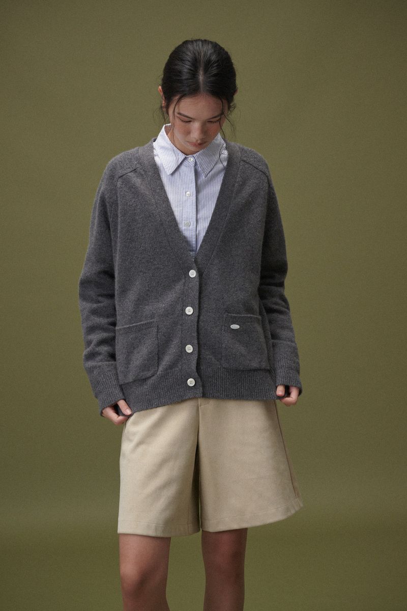 Loose cardigan (Yellow)