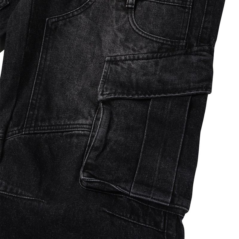 Smoky Washed Cargo Denim