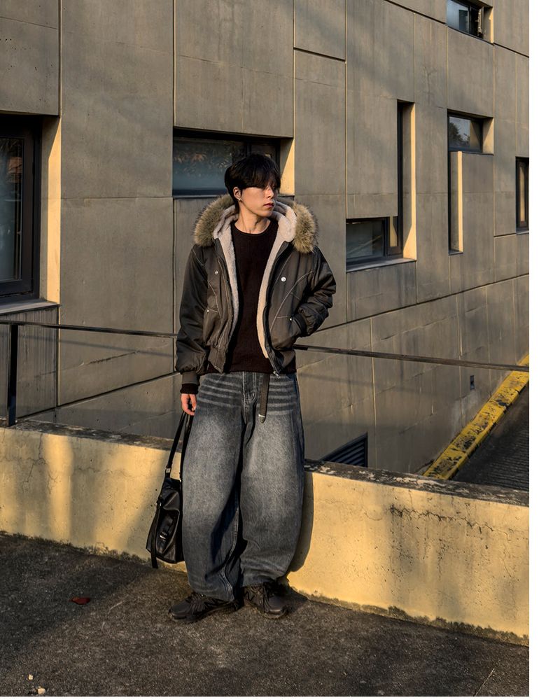 Kino Double Cat Washing Balloon Denim