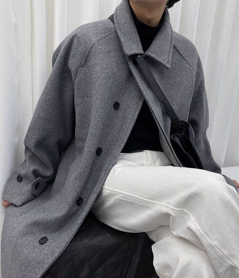 TW Regular Balmacan Wool Coat (3colors)
