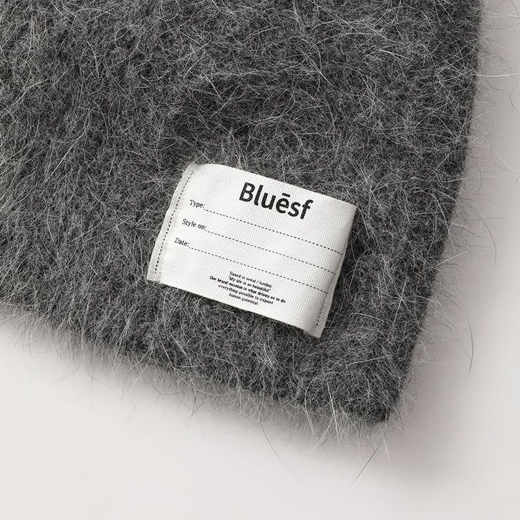 Bluesf angora knit beanie