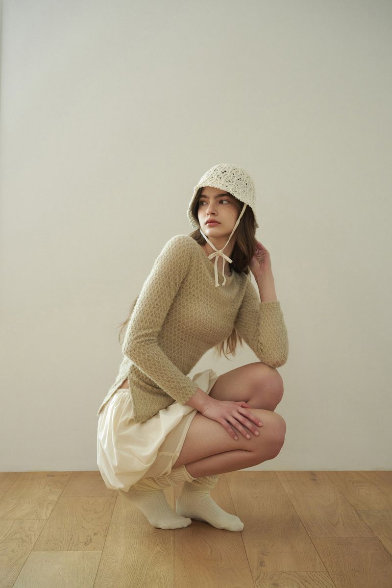 IDA bucket hat_ivory