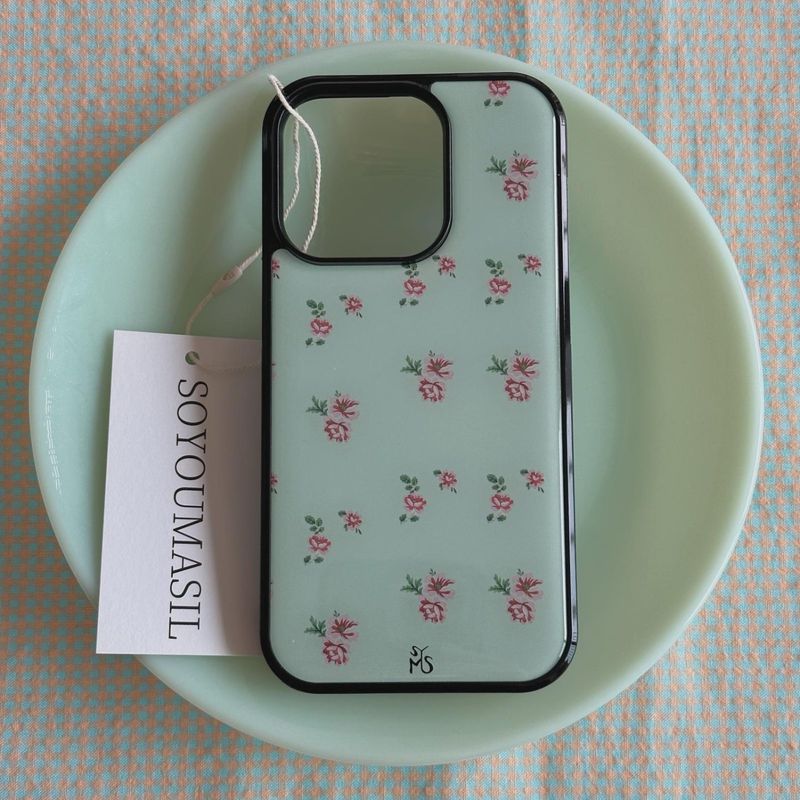 Flower mint epoxy bumper case