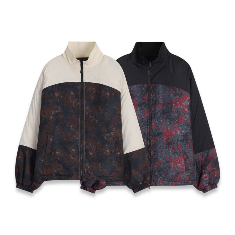 Oversized Floral Puffer Jacket (4oz)