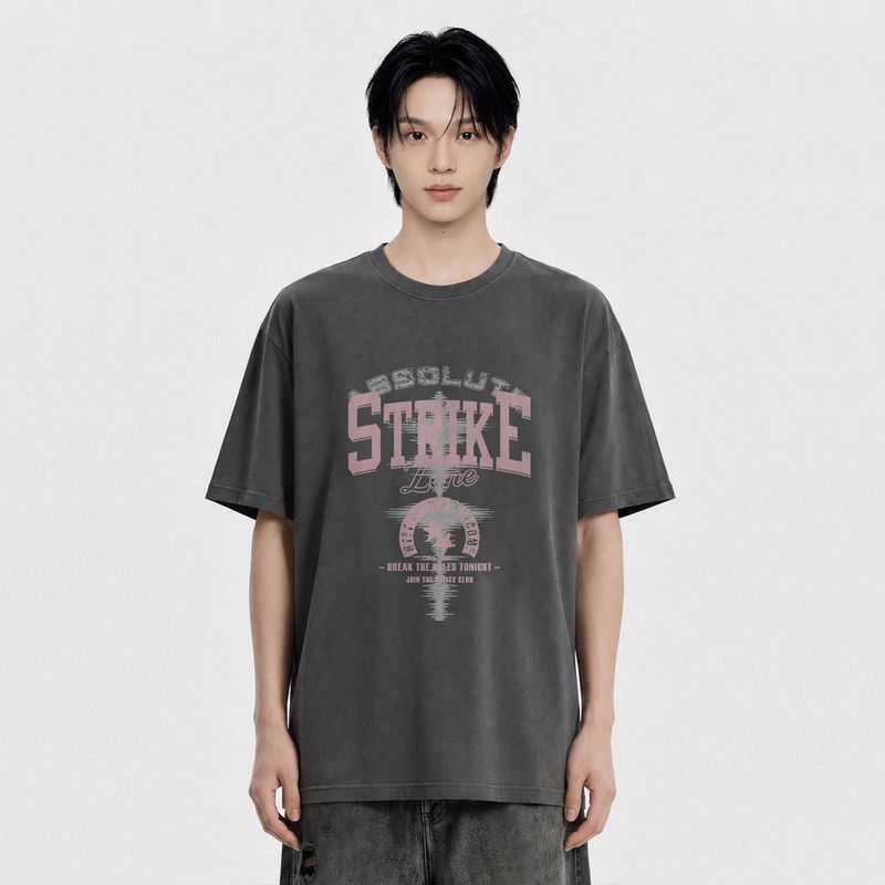 NTET（エヌティーイーティー）の「strike zone pigment-dyed short-sleeve t-shirt (3color)（Tops）」