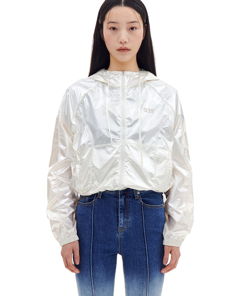 ARCHIVE BOLD(アーカイブボールド)の「SHEER CROP WINDBREAKER (WHITE)(Jackets/Outerwear)」