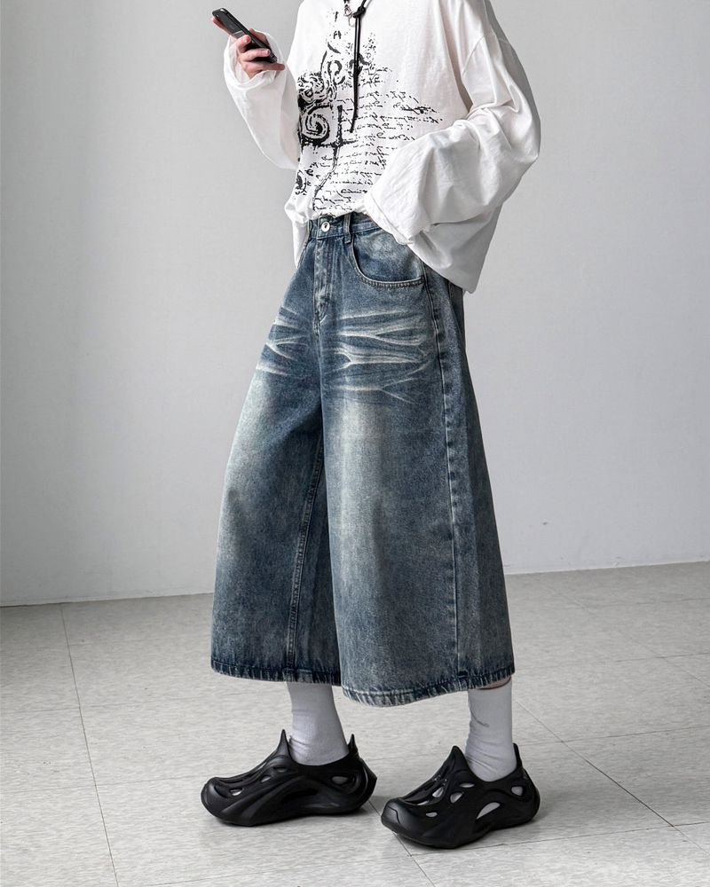 Lopian Cat Bermuda Denim