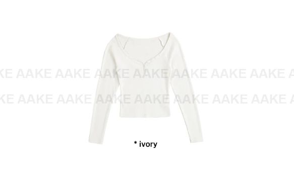 WIDE HENLEY RIBBED TOP