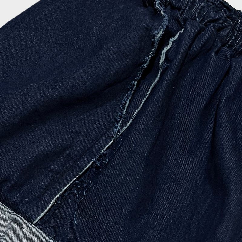 grunge roll-up denim pants_blue