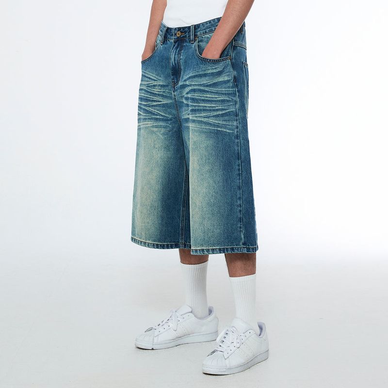 Sserpe（セルぺ）の「Snake Bermuda Denim Pants Vintage Blue（Pants）」