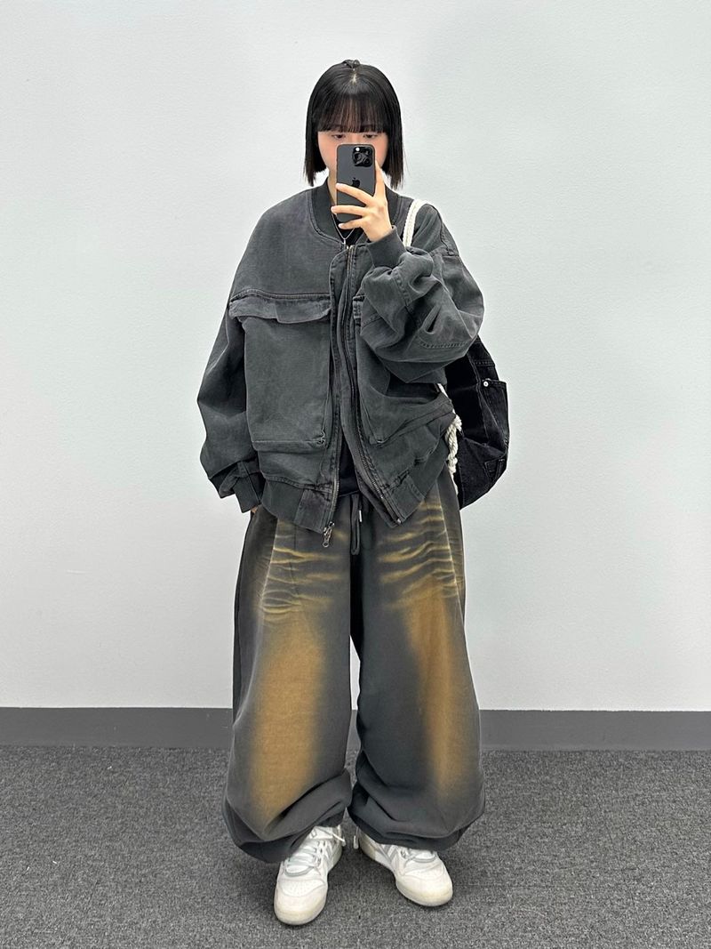 dirty smog jogger pants