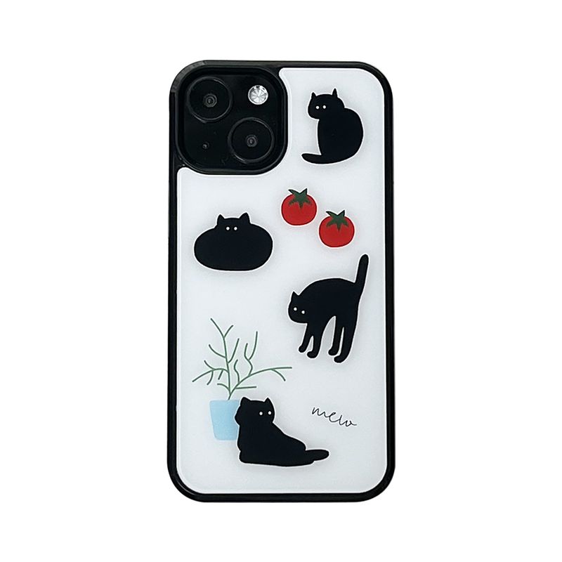 allthesamestudio(オールザセイムスタジオ)の「mew cat glossy glass bumper case(Smartphone Accessories)」