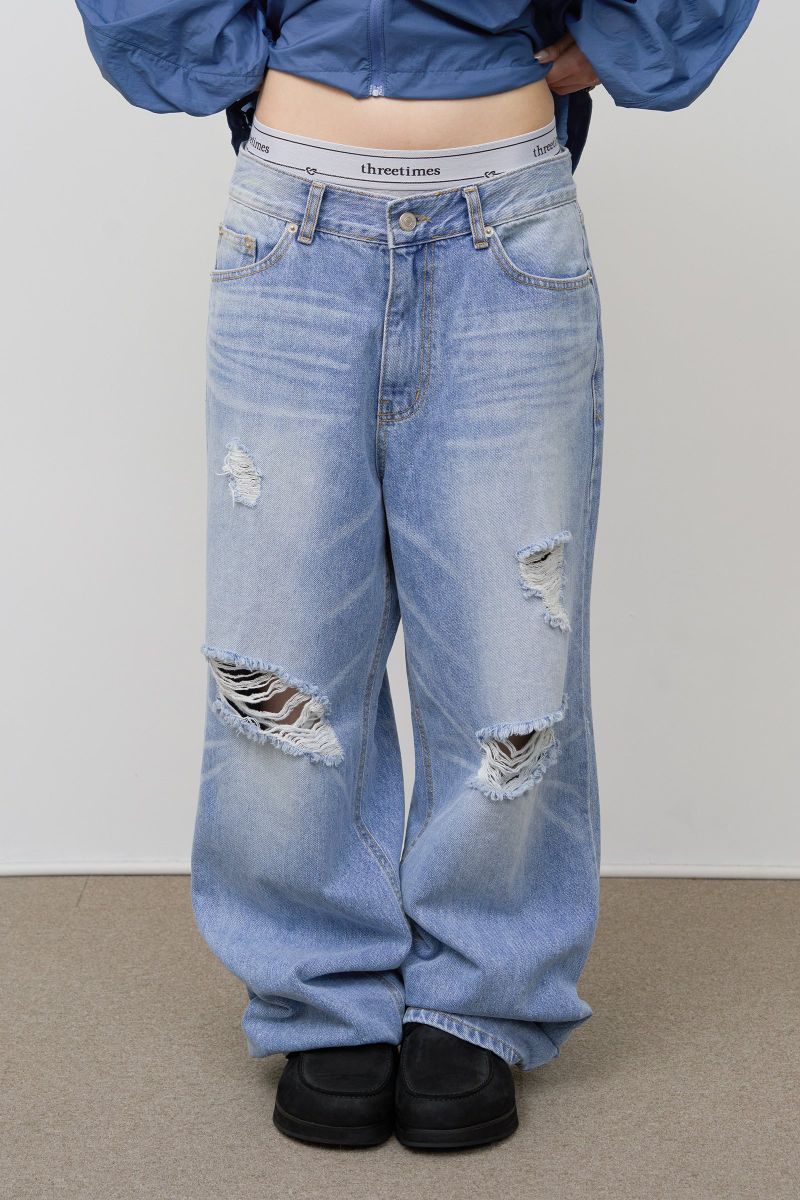 HIFIFNK(ハイファイファンク)の「Delta Washed Damage Denim(Pants)」