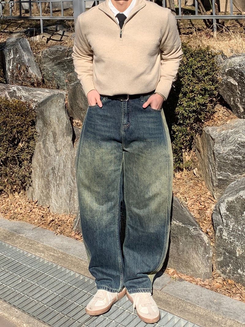 Side Denim Pants