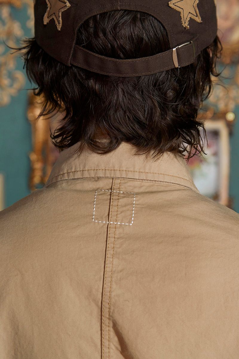 POCKET ARGYLE SHORT JACKET / BEIGE