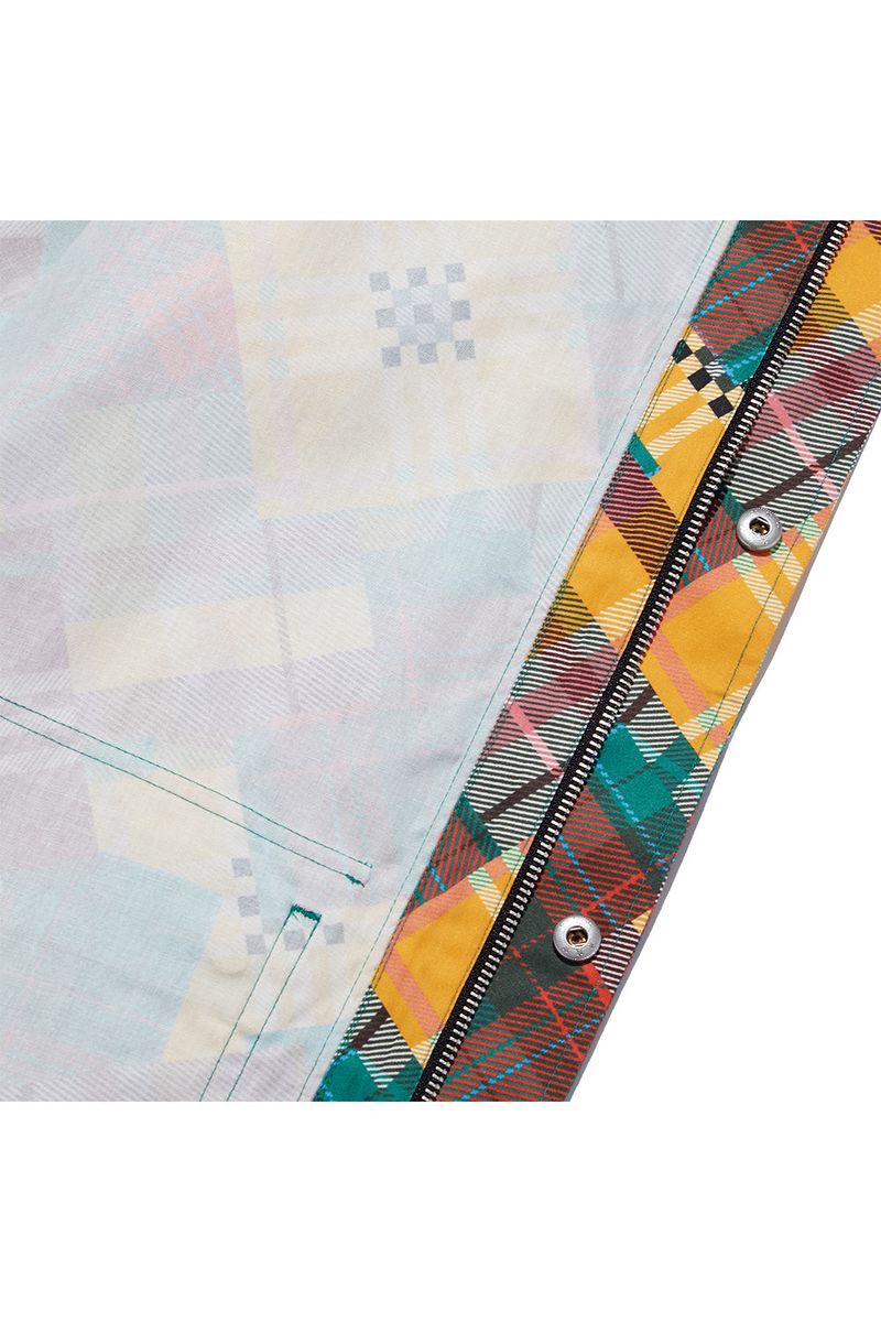 Multi Check Wind Jacket_Green Check