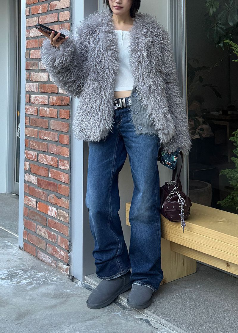 LOW BRUSH STRAIGHT DENIM