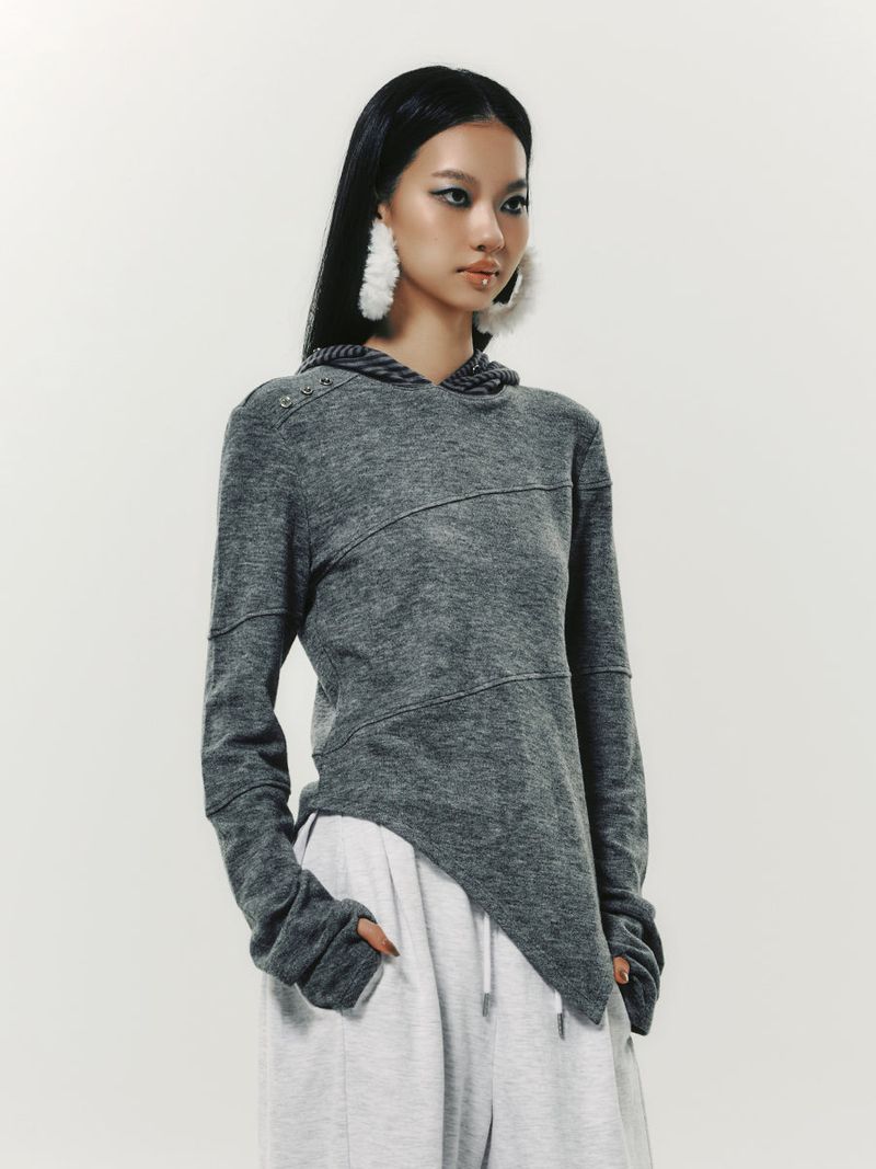 HOOD LONG SLEEVE GREY