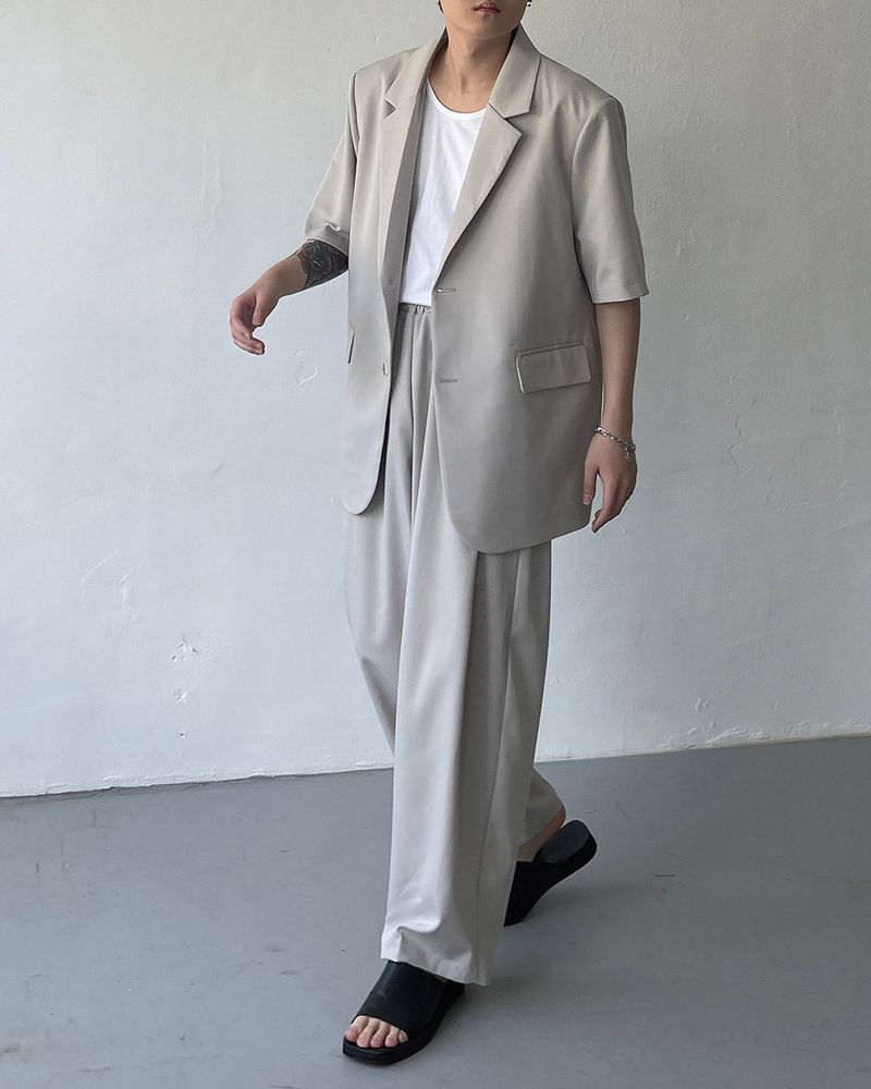 OW Two Button Short-Sleeved Jacket (Set - Up