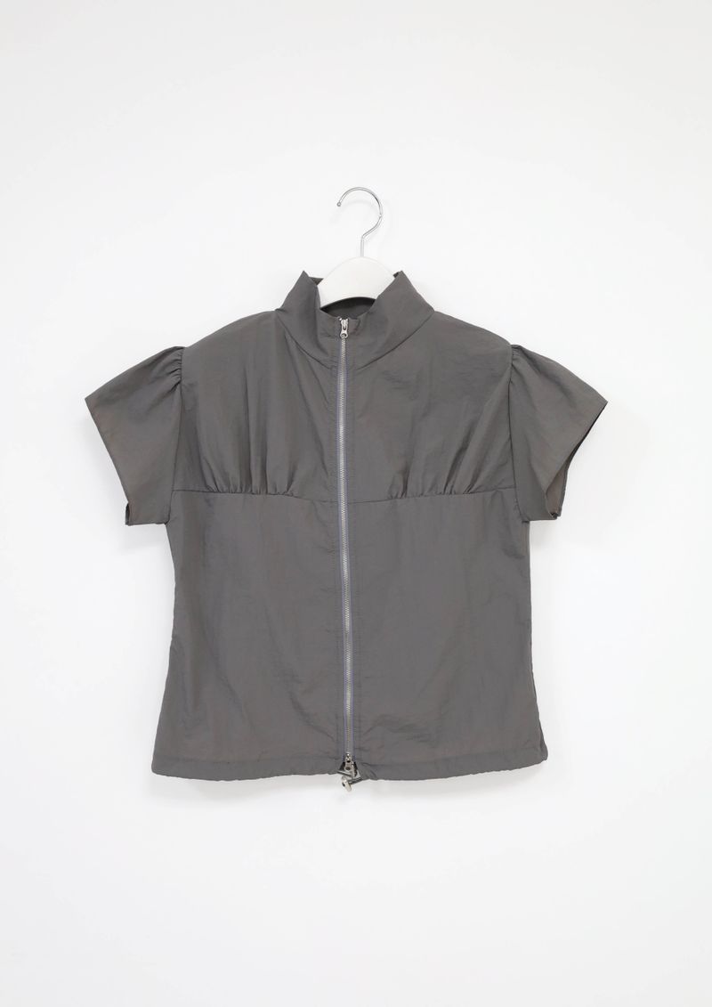 slim puff zip-up