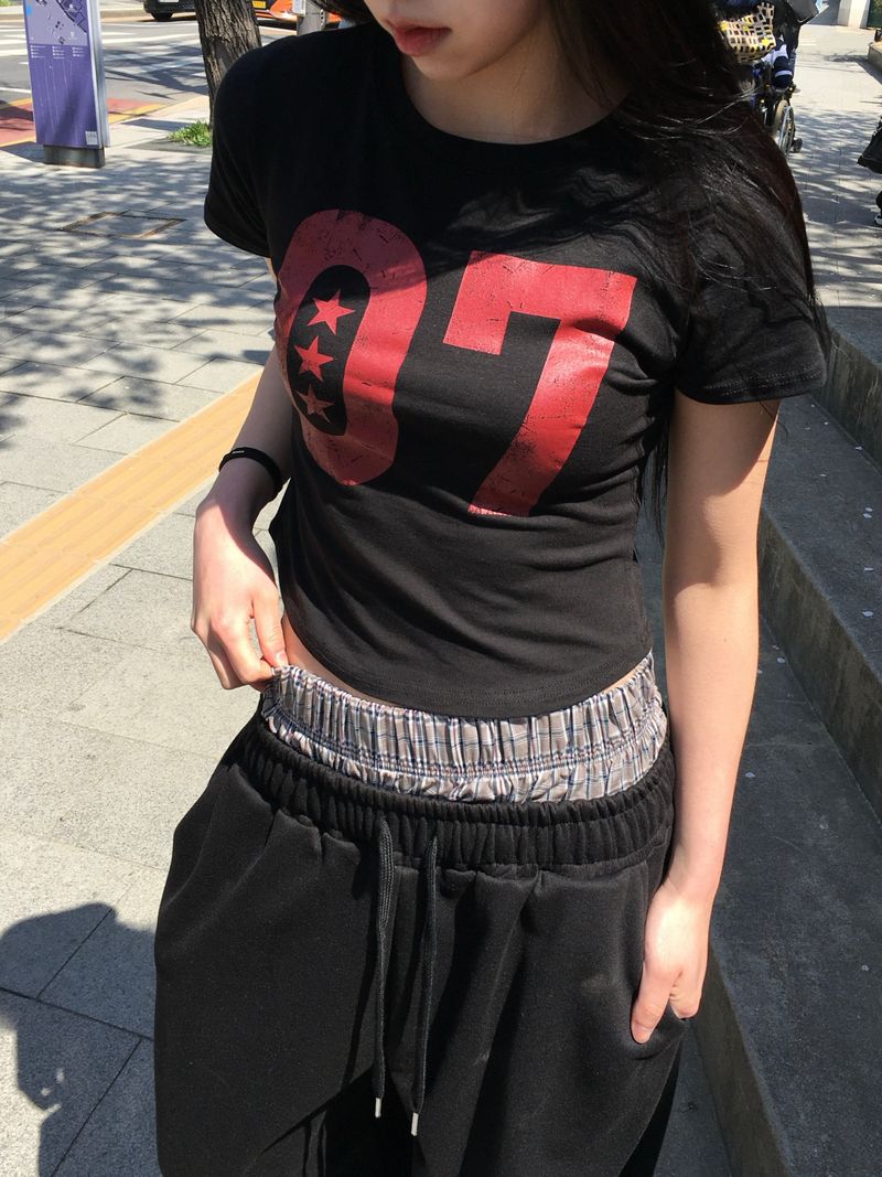 Vintage Seven Star Crop Top (3c)