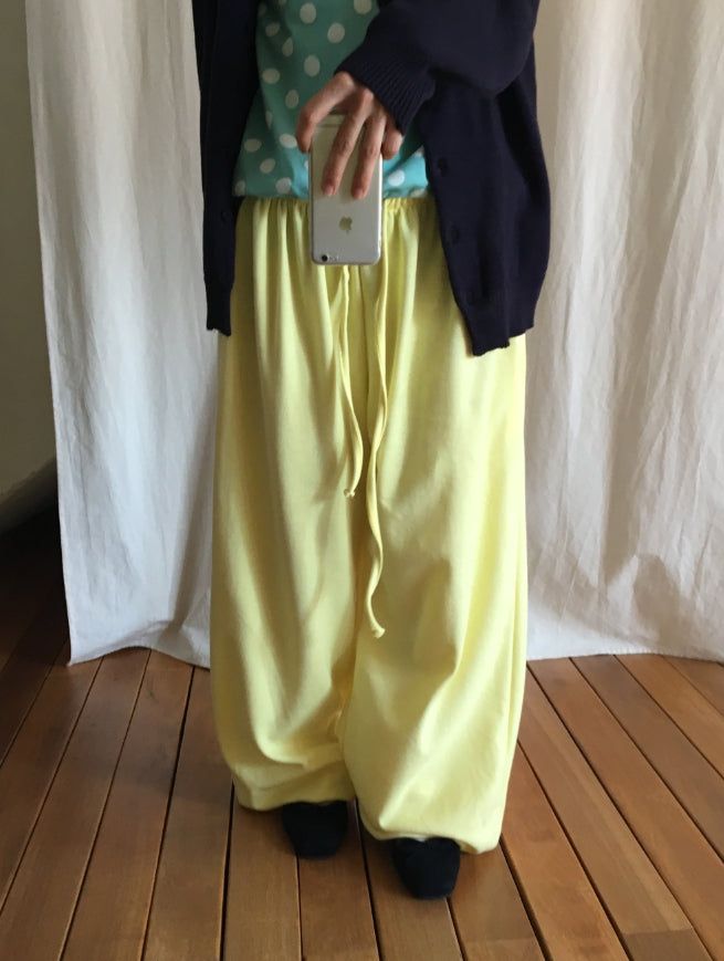 26SS★ [BAONHAUS] Alt Color Banding Wide Jogger Pants