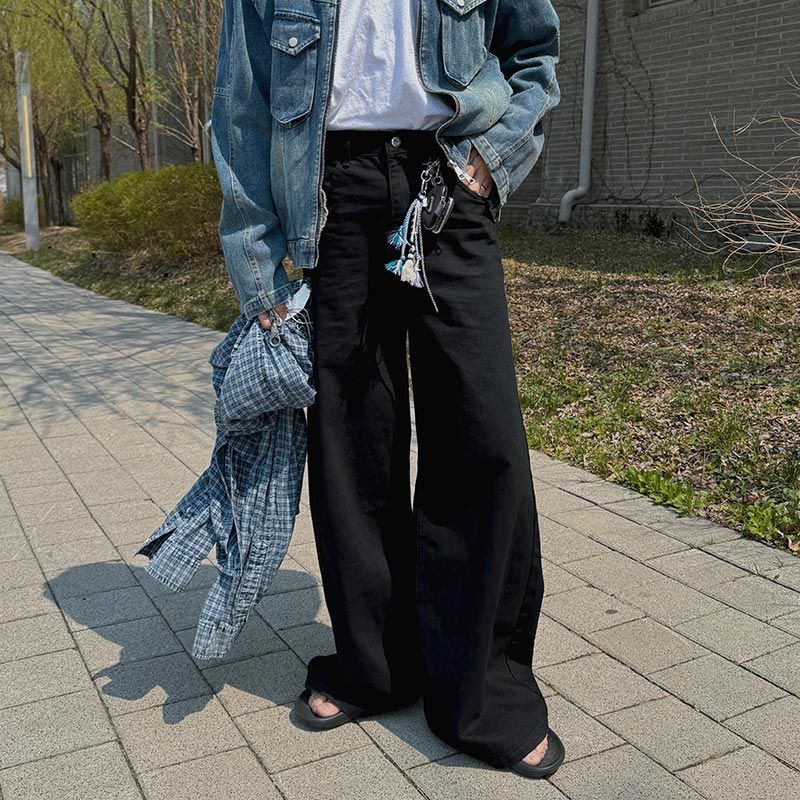 Awesome Super Long Wide Denim Pants (5color)