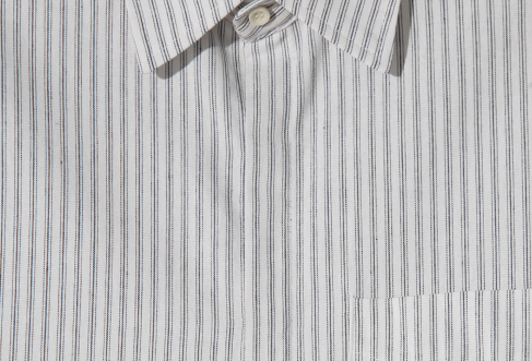 Anderner Hidden Button Stripe Cotton Shirt