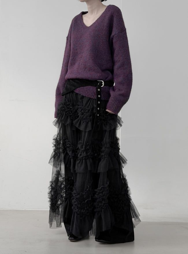 Zen V-neck Bocashi Knit