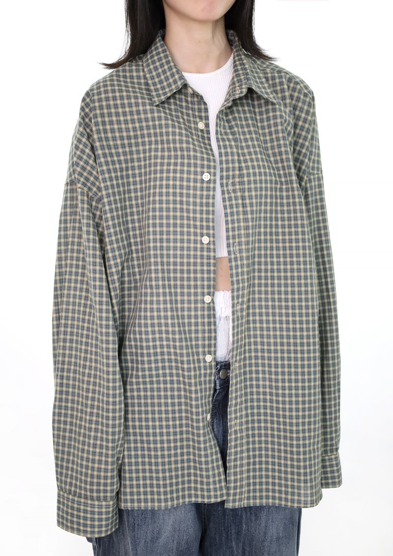(UNISEX)Smart Check Shirt(3colors)